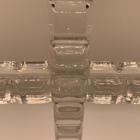 Vintage Bohemia Czech Republic Lead Crystal Cross - Picture 6 of 8